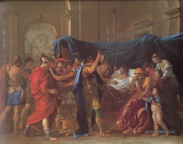  pittore - La mort de Germanicus classique peintre Nicolas Poussin
